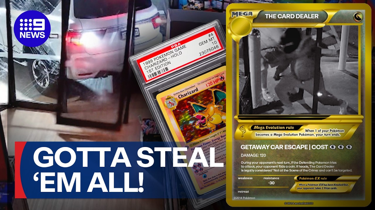 Pok&eacute;mon card crime spree spreads across Australia | 9 News Australia