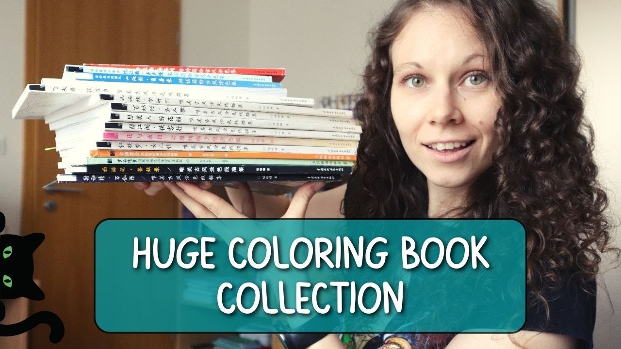 My ✨HUGE✨ Collection of Chinese Adult Coloring Books