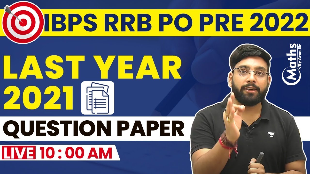 IBPS RRB PO 2021 | Maths | Memory Based Paper Based On 1 August 2021
