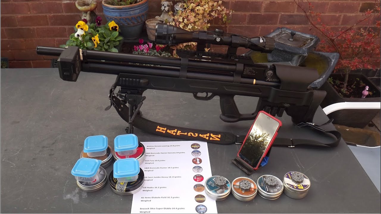 Testing the Hatsan Gladius tune with 8 different pellets for comparisons