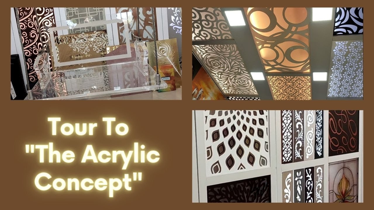 Tour To Acrylic Showroom | Acrylic Name Plates | Acrylic jhoola | Laser Cut Grills | CNC Cutting