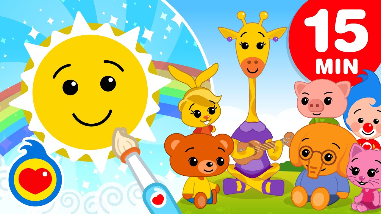 O Sol Com Seu Pincel ♫ E Mais Música Divertida Infantil (15 Min) ♫ Um Herói do Coração