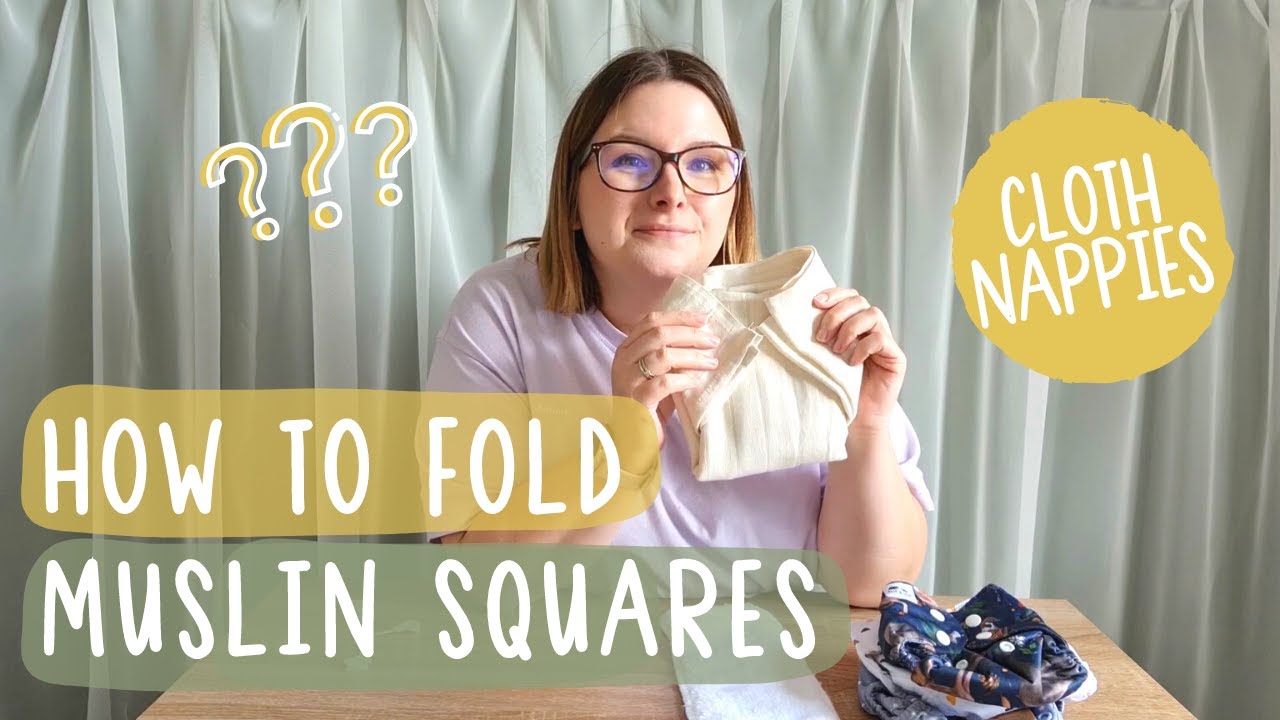 How To Use a Muslin Square as a Newborn Nappy | 3 EASY Muslin Folds Tutorial | Peanut and Poppet