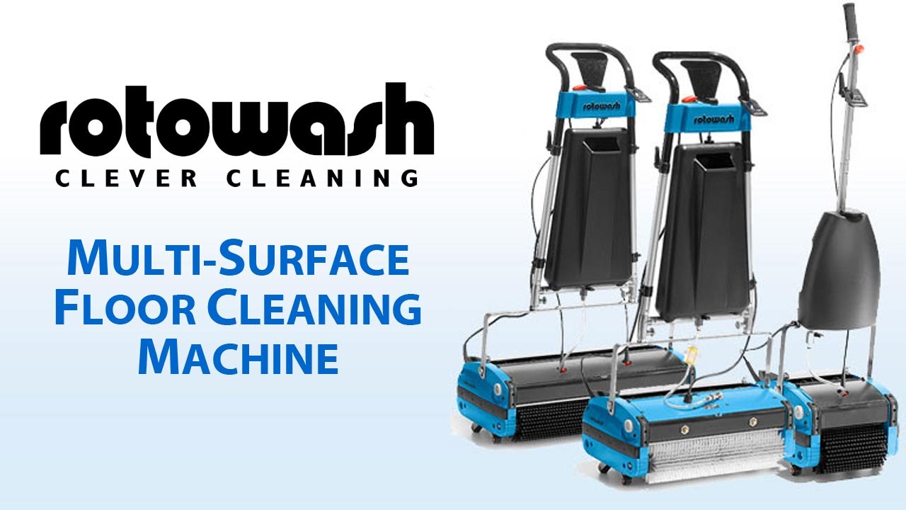 Floor Washer Machine - Rotowash Multi-Surface Floor Cleaner