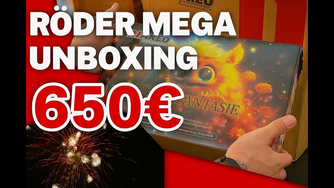 Röder Feuerwerk Neuheiten F3 🎆 UNBOXING | 650€ MEGA Bestellung!