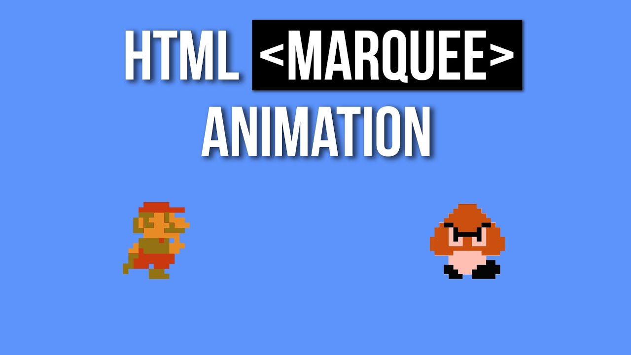HTML Marquee Animation