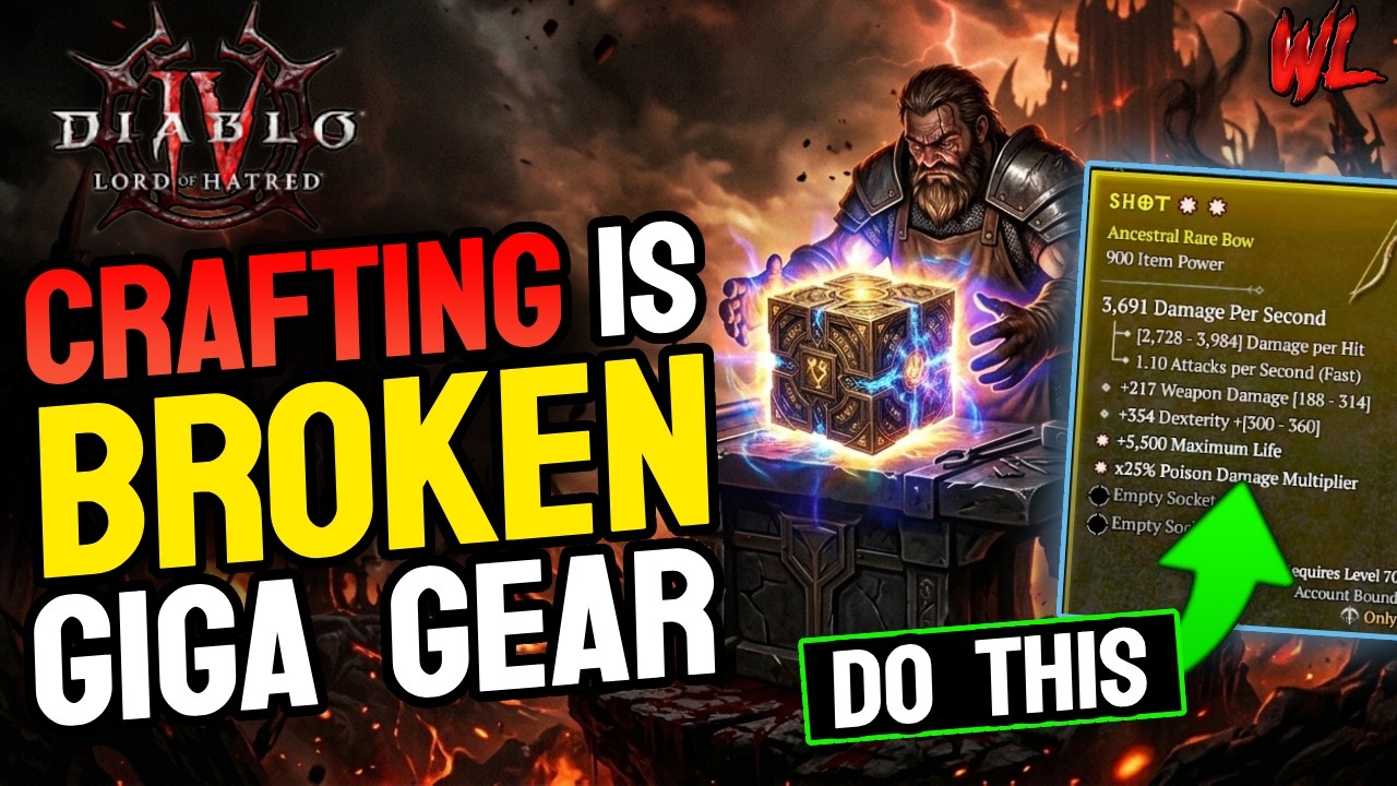 The Best Way To CRAFT GEAR for HUGE UPGRADES on Your Character in Diablo IV