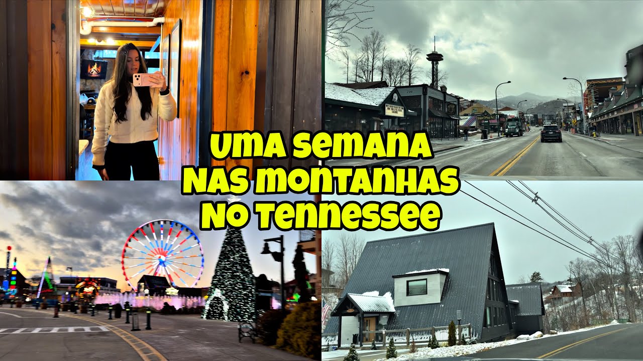 VIAJANDO COMIGO PARA AS MONTANHAS DO TENNESSEE DURANTE A MAIOR NEVASCA DOS EUA | Vlog de viagem ❄️🇺🇸