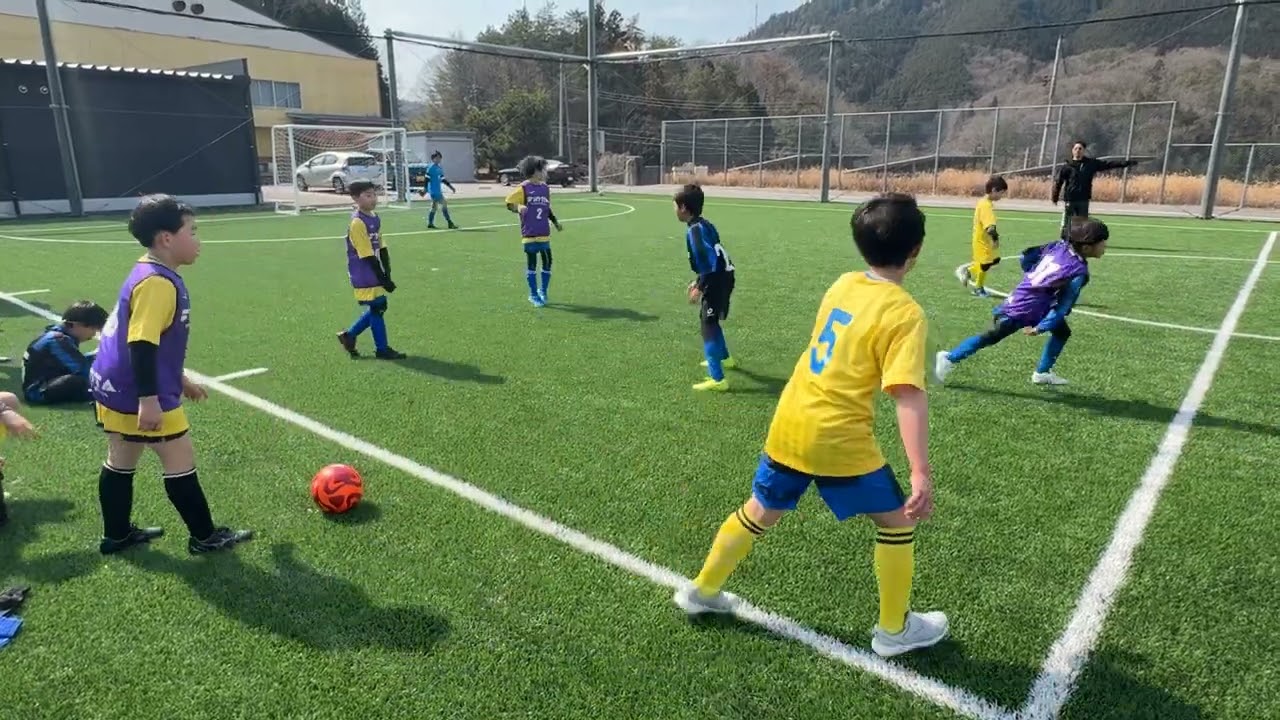 U9vs 混合　後半戦　油木SCトレマ 油木スポーツ広場2026.3.15