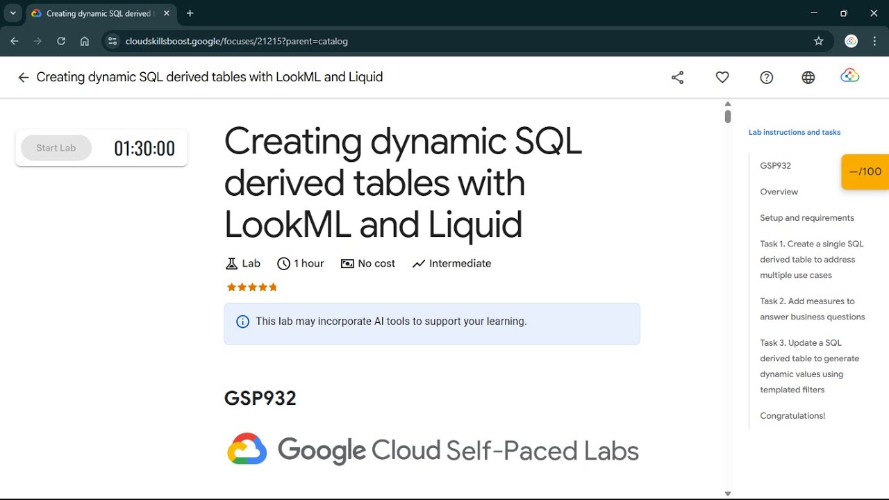 Creating dynamic SQL derived tables with LookML and Liquid | 