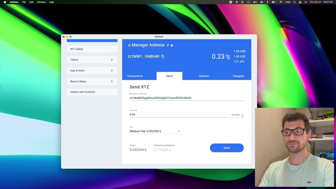 How to send coins (XTZ) on the Tezos blockchain