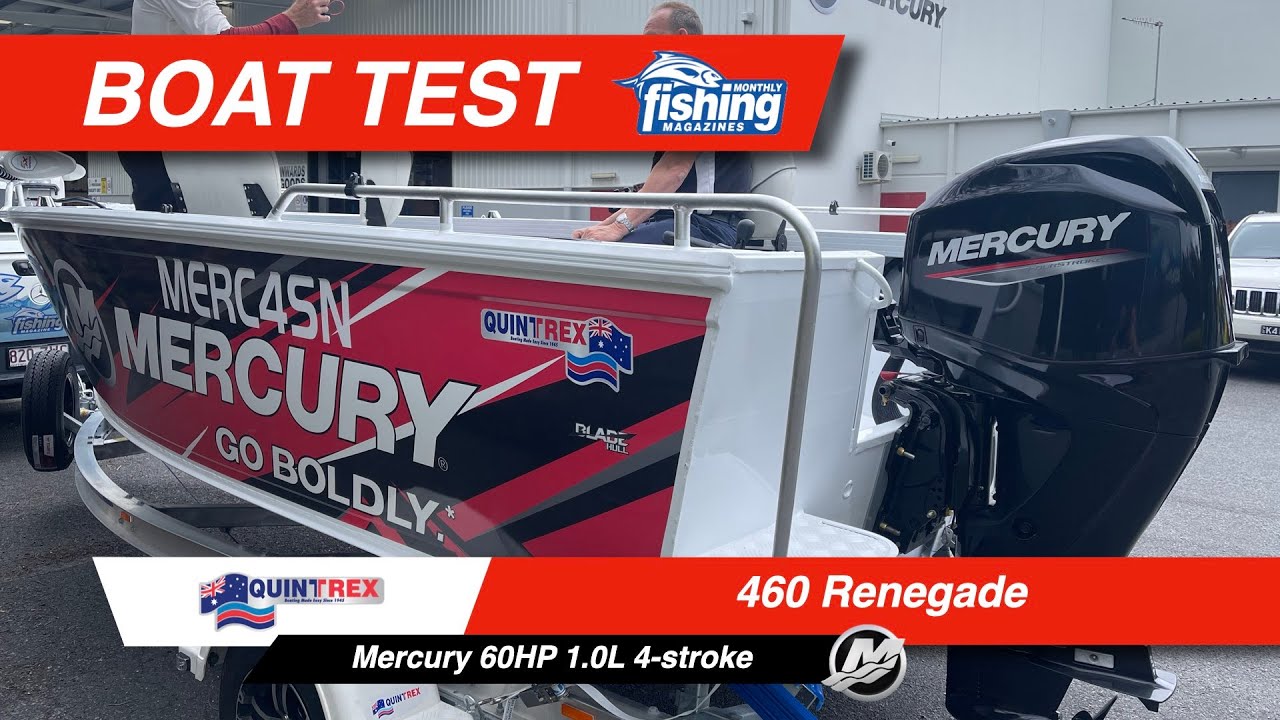 Протестировано | Mercury 60 л.с., 4-тактный с двигателем Quintrex Renegade 460