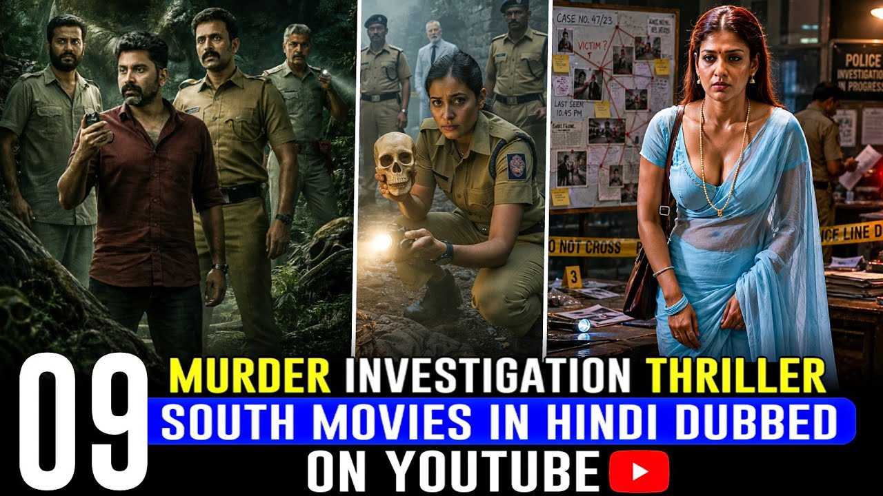 Top 9 Best South Indian Suspense Thriller Movies in Hindi | 2026 South Murder Mystery Movies Hindi