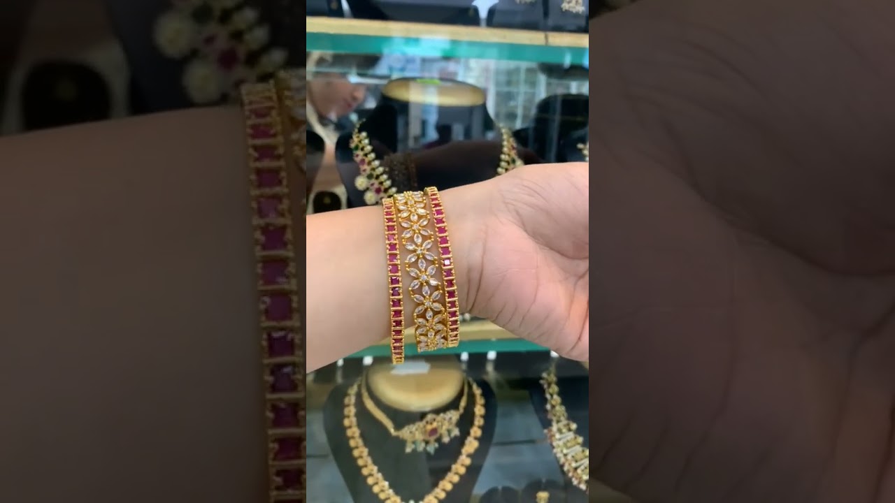 ruby #bangles #combo #premium #cz #1gram #shorts #ruby #emrald #diyacollections #7416945938