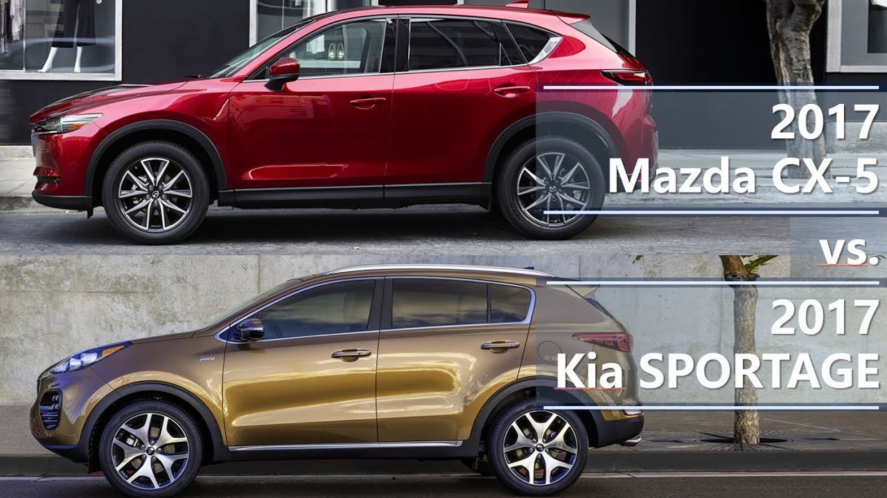 2017 Mazda CX-5 vs. 2017 Kia Sportage (technical comparison)