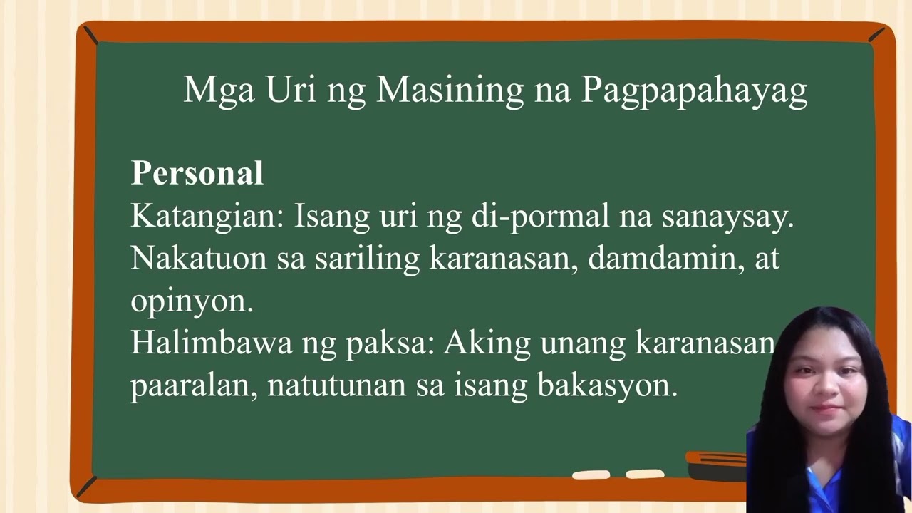 Filipino - Masining na Pagpapahayag