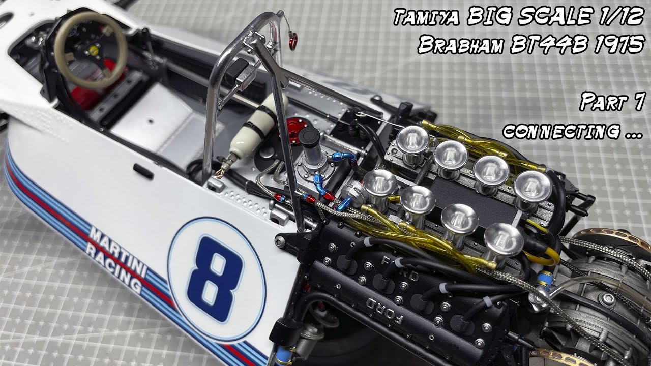 Big Scale Series 1/12th Brabham BT44B 1975  Part 7 Connecting...