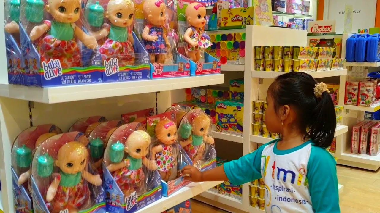 #2 Namira bermain membuka mainan anak Boneka Baby Alive  - Unboxing Mainan Anak Bayi Bisa Menyusui