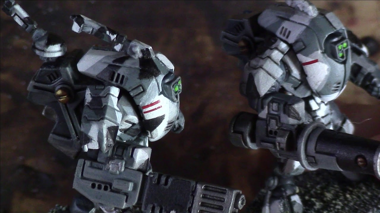 How to paint Tau stealth suits/camouflage