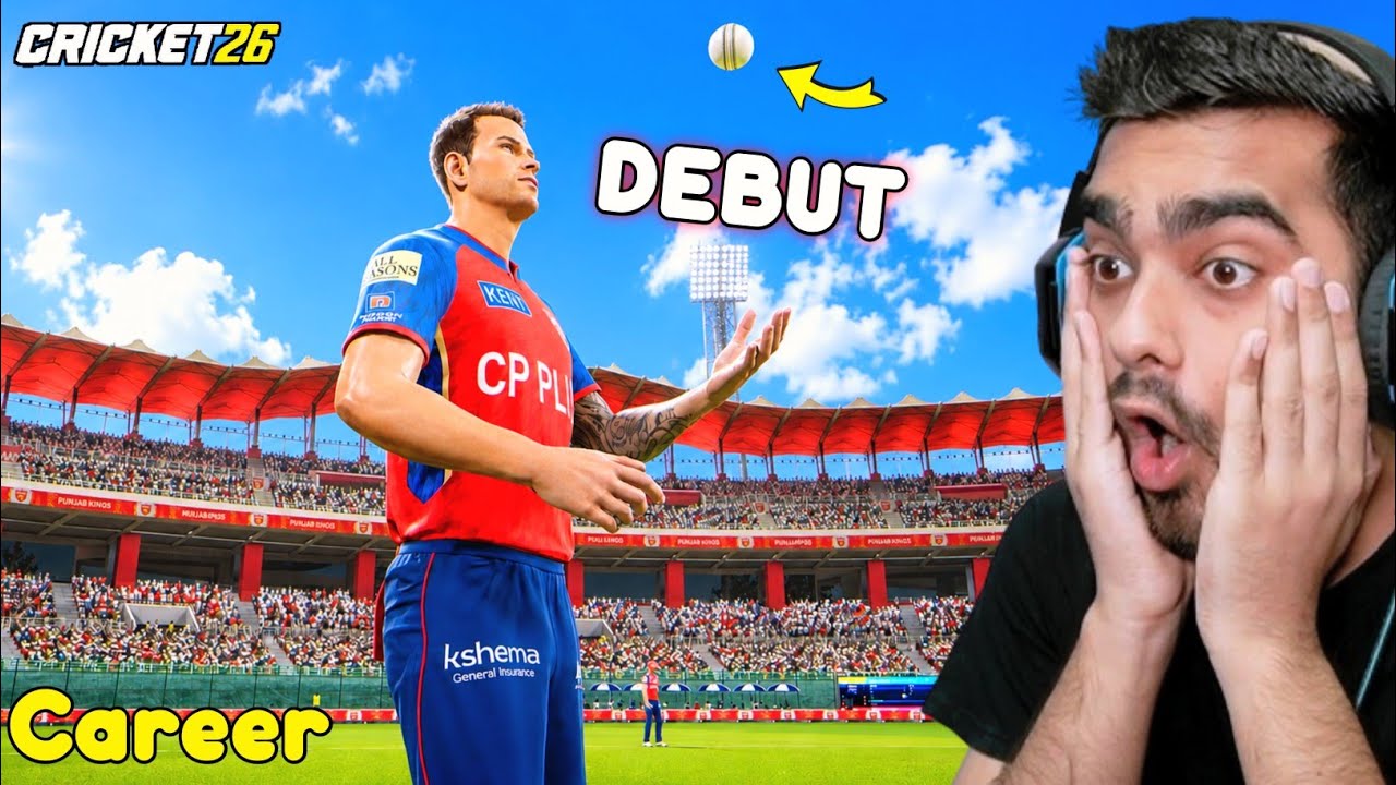 FINALLY! My DEBUT In IPL Career Mode Cricket 26 #41