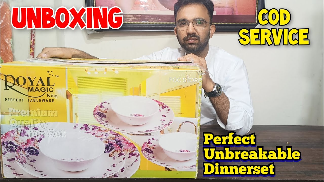 melamine dinner set unboxing | melamine dinner set review | fgc store