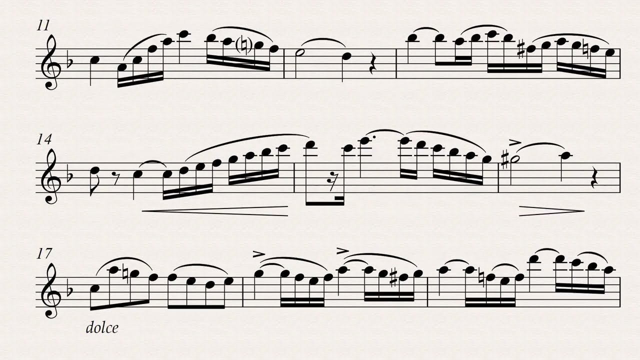 Singel&eacute;e: Concertino  for Saxophone and Piano (piano accompaniment)