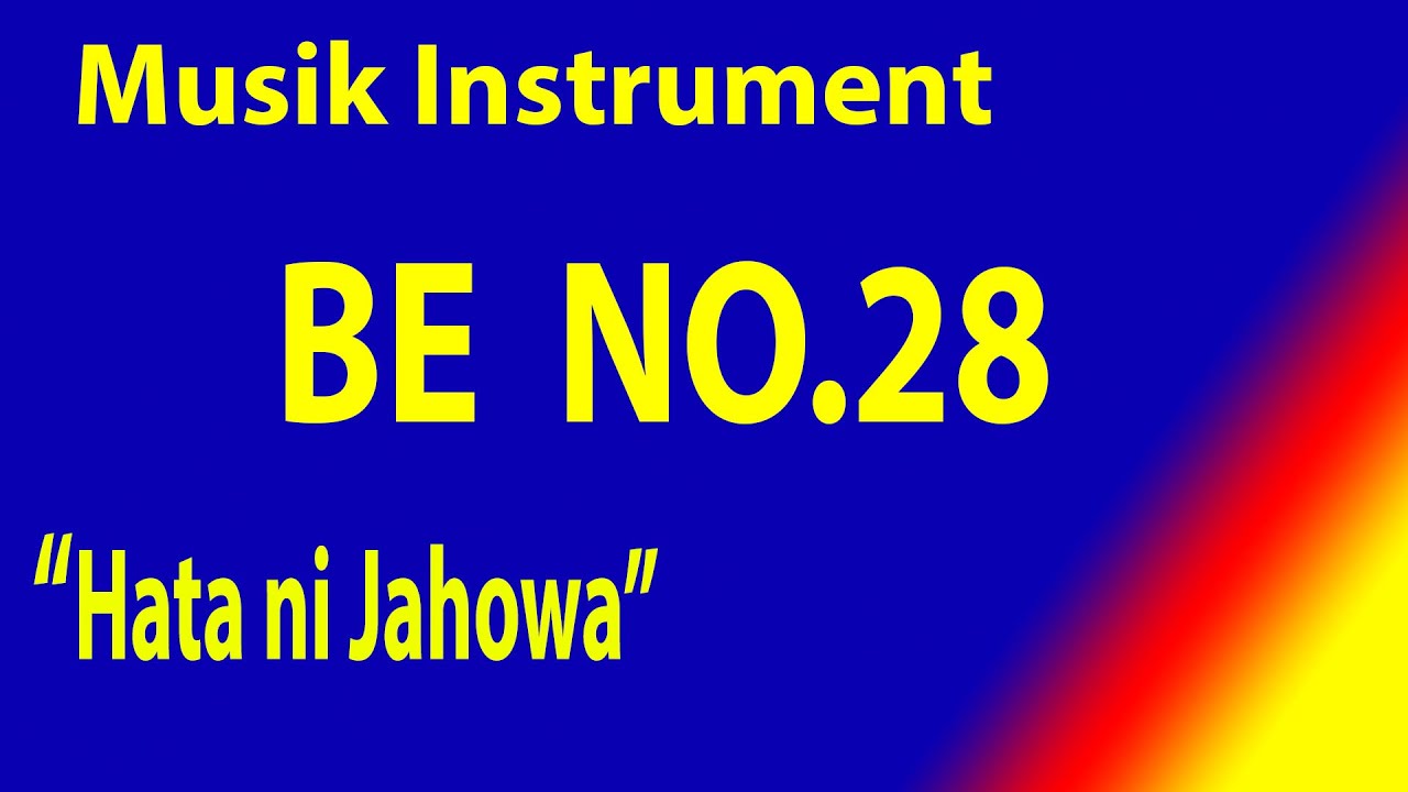 BUKU ENDE NO 28 HATA NI JAHOWA  dengan instrument musik pengiring