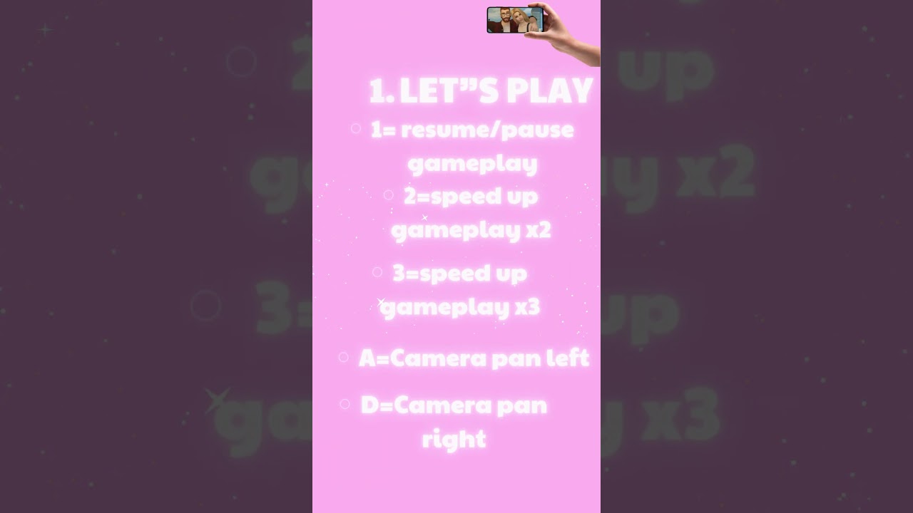 Sims 4 | Control Keys to play the game easier!