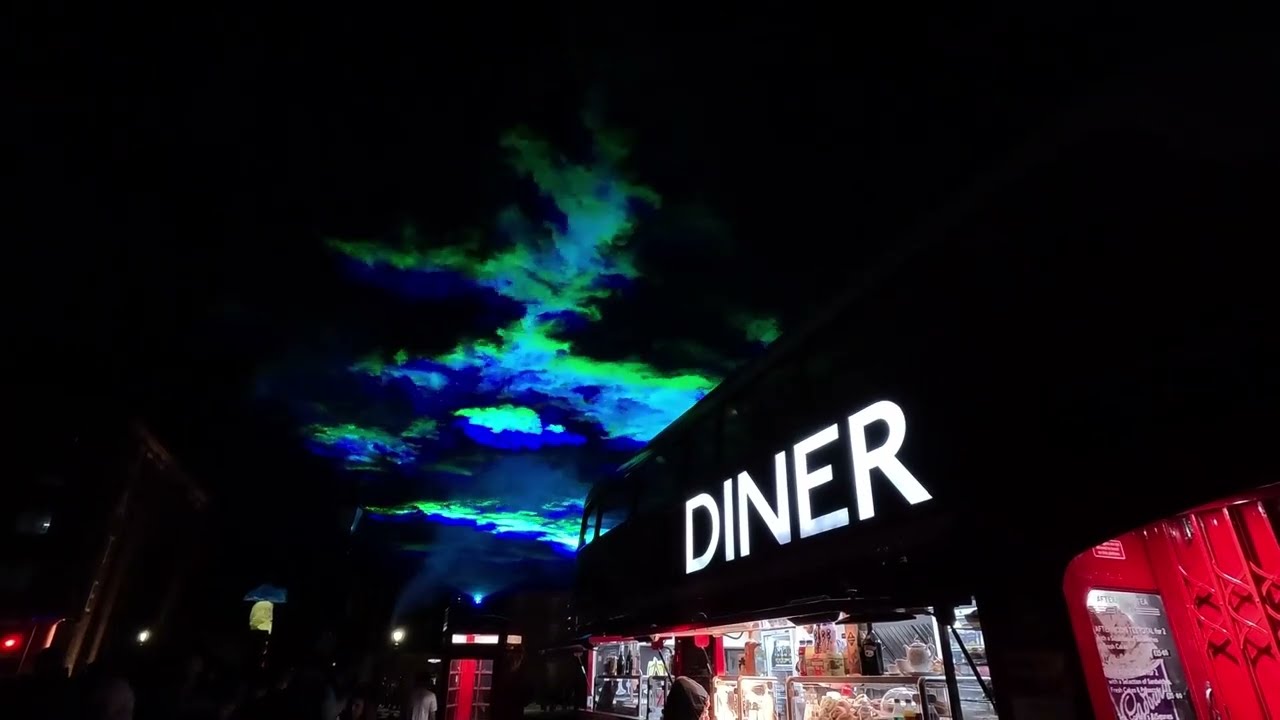 Northern Lights 'Borealis' art show Liverpool waterfront March 2025