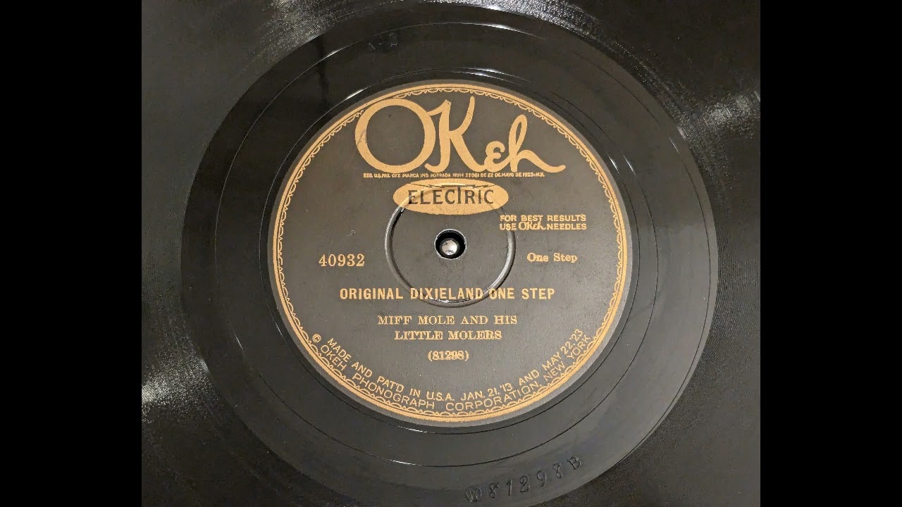 Original Dixieland One-Step - Miff Mole's Molers - Red Nichols, Adrian Rollini NYC August 30, 1927