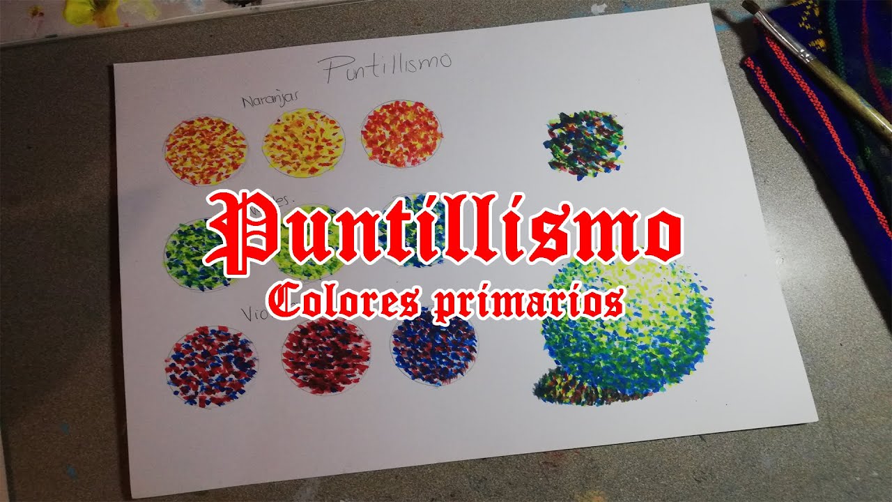 Puntillismo - Clase 1 (Colores primarios)