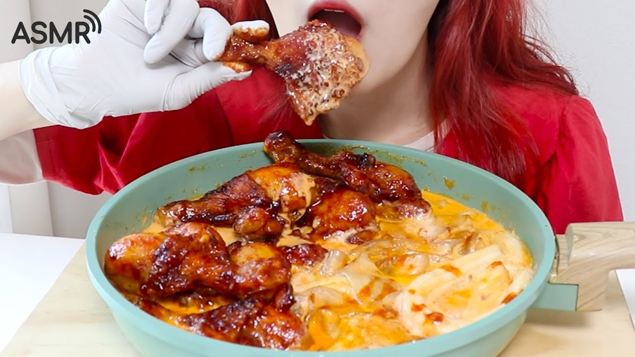 Макаронные изделия из вулкана Карбонара, едят ASMR