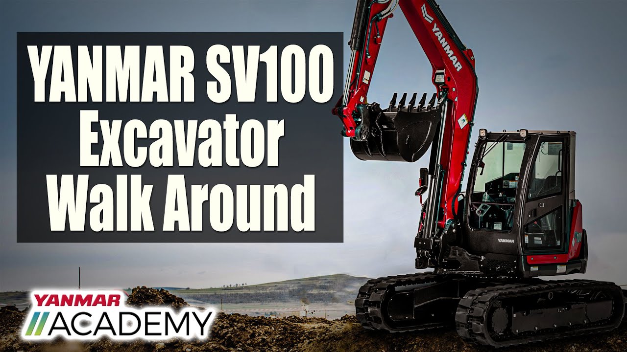 YANMAR SV100 Excavator Walkaround