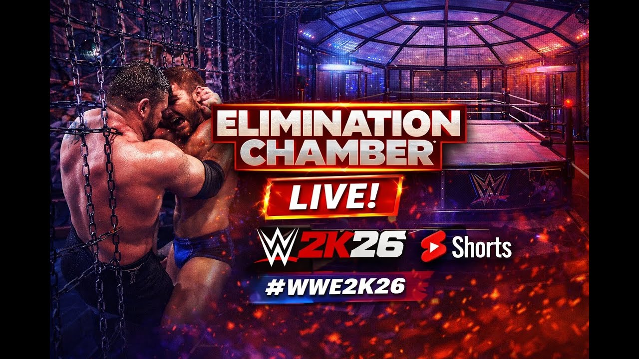 WWE 2K26 ELIMINATION CHAMBER LIVE! 🔥 Who Survives? #WWE2K26 #Shorts #PS5 #WWEGames #Vertical