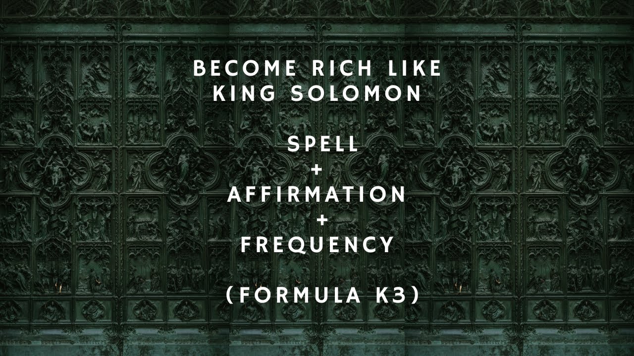 become rich like king solomon  | subliminal (spell + affirmation + frequency)  [READ DESCRIPTION]