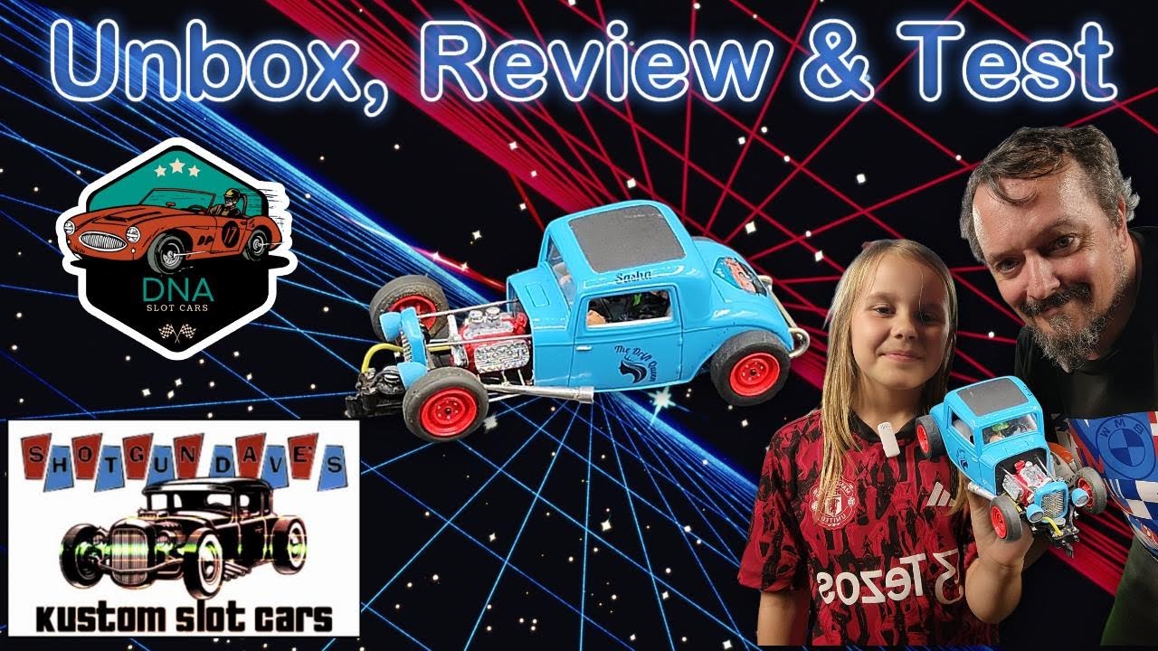 Custom Slot Car Unbox, Review & Test & Channel Announcement!!