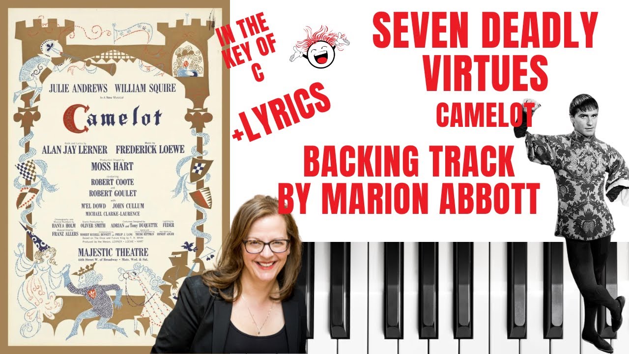 Seven Deadly Virtues (Camelot) - Backing Track & Lyrics 🎹 *C*