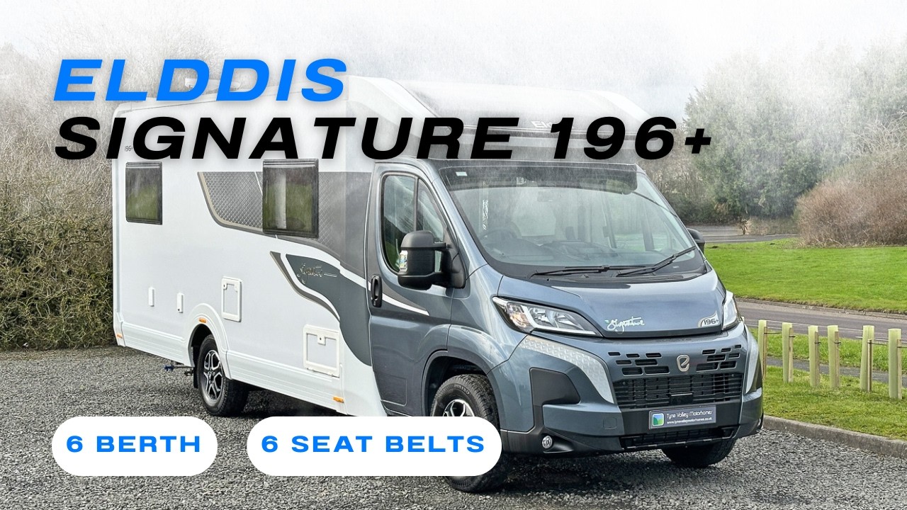 Совершенно новый просторный автодом на 6 спальных мест | Elddis Signature 196+ 2026 года выпуска