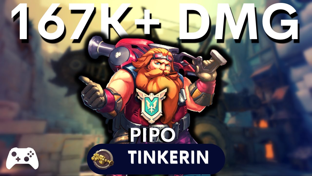 Best Point Tank 167K+ Dmg Tinkerin Barik Paladins barik Competitive