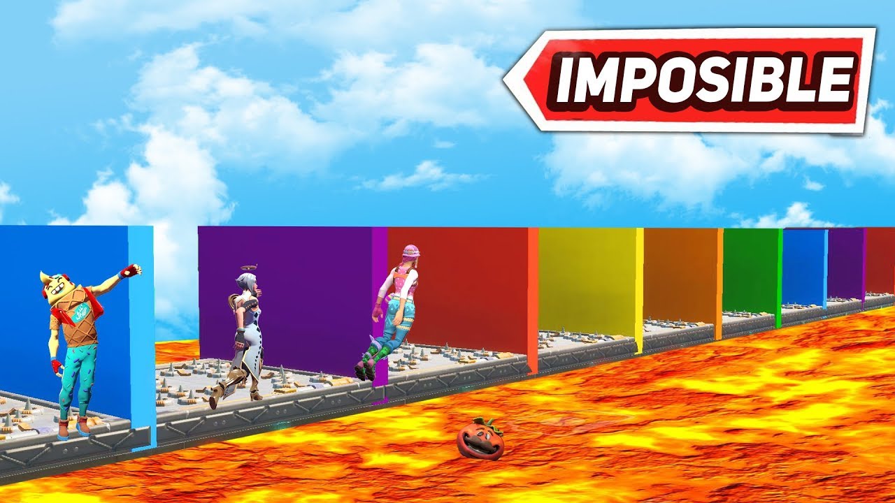 *NUEVO PARKOUR IMPOSIBLE ARCOIRIS* parte 1 *FORTNITE PARKOUR*