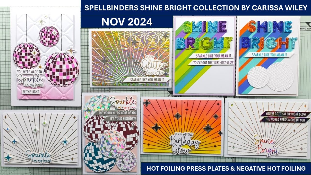 Spellbinders Shine Bright Collection | Hot foiling techniques - Press Plates & Negative Hot Foil