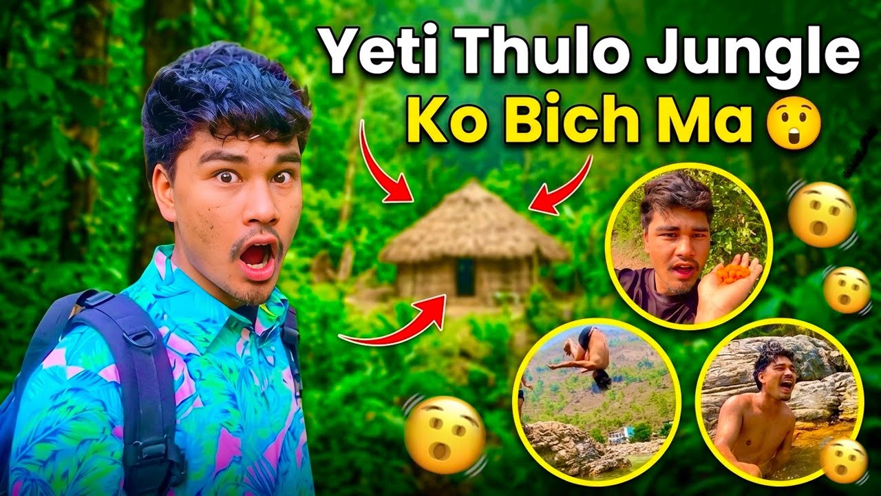 🏡Jungle Ko Bich Ma Ghar🫨!! Yesto Vir Ko Bato Hidiyo😭