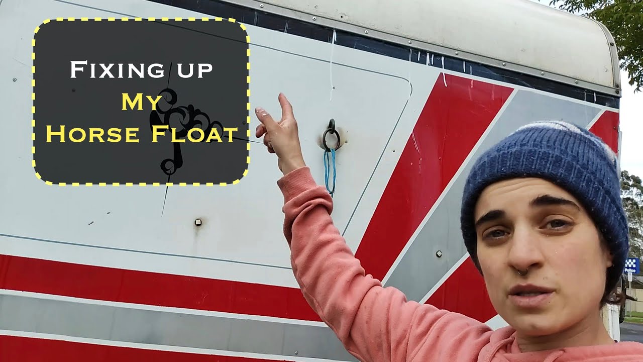 Doing up the inside of my horse float!