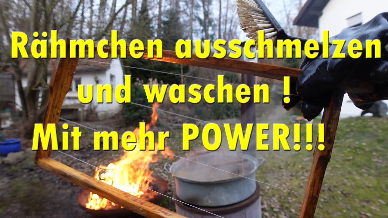 Rähmchen ausschmelzen und waschen !
