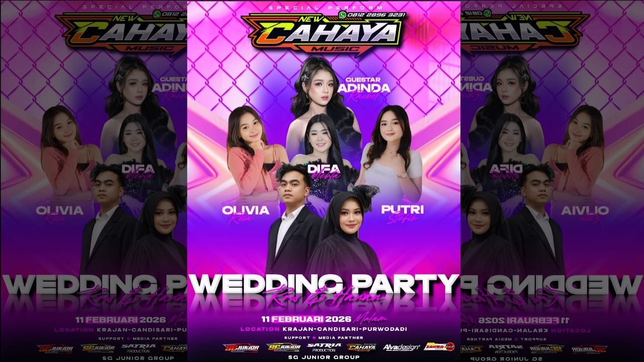 🔴LIVE NEW CAHAYA MUSIC | WEDDING PARTY 11 FAB 2026 KRAJAN CANDISARI | SG JUNIOR AUDIO & LIGHTING