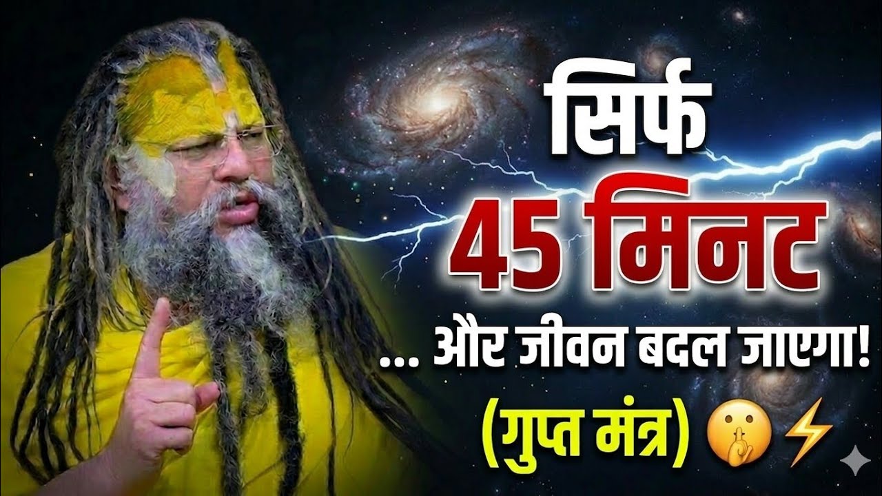 सिर्फ 45 मिनट आपका जीवन बदल देगा! प्रेमानंद जी का गुप्त मंत्र 🙏✨