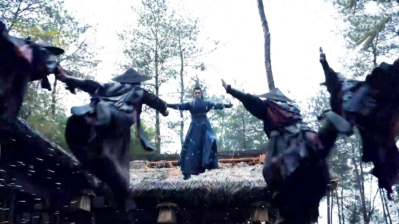 爆燃武俠片！功夫小夥對戰頂級殺手團，街頭瞬間血流成河！#chinesedrama #武侠 #movie #功夫 #动作 #kungfu