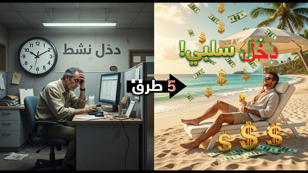 الدخل السلبي كيف يجني الأثرياء المال وهم نائمون؟ 🚀