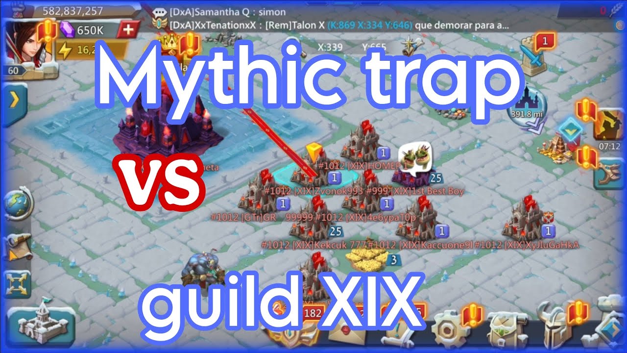 Guild XIX COMING FOR MY RALLY TRAP 500m KVK.. ILUSSION TRAP..   #lordsmobile