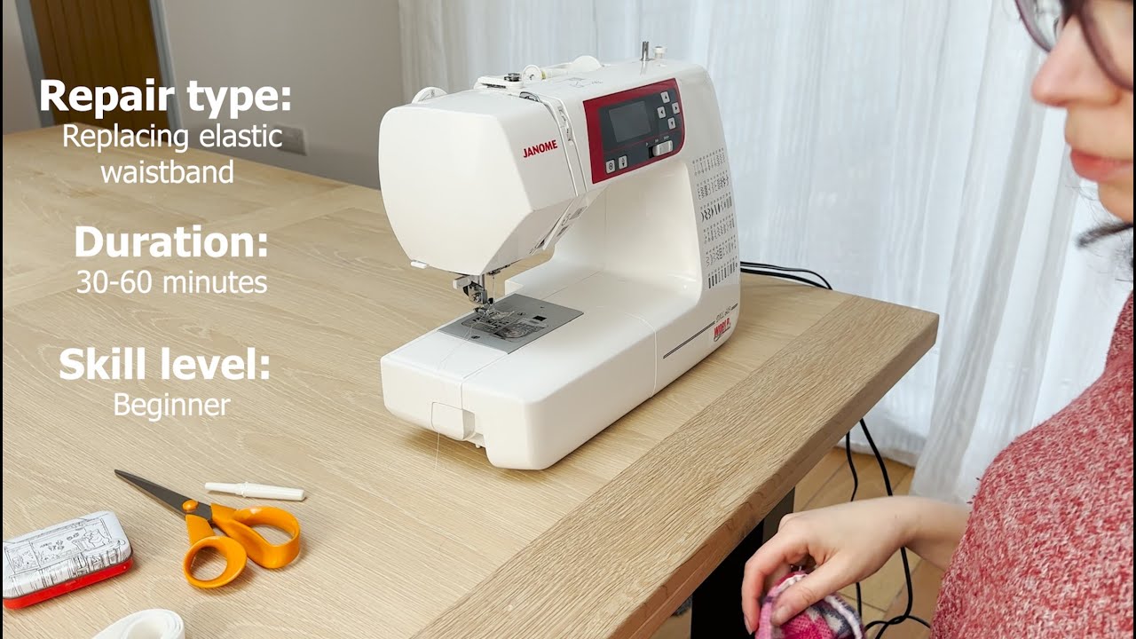 Repairing clothes: how to replace an elastic waistband